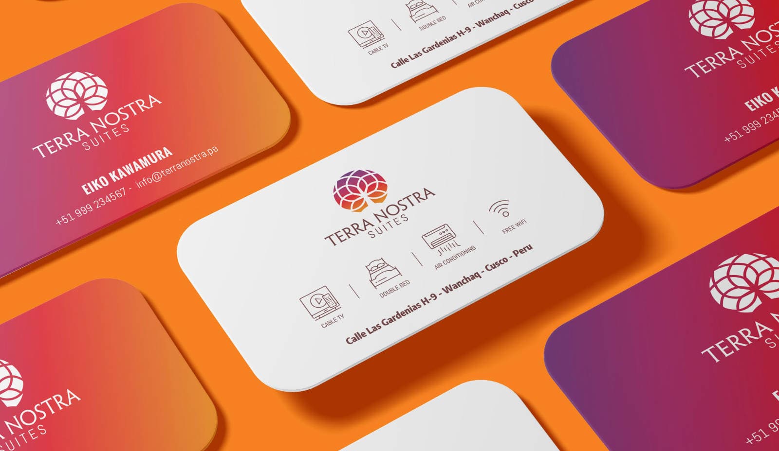 Terra Nostra Suites Business Cards